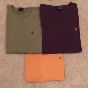 Large men's polo tees